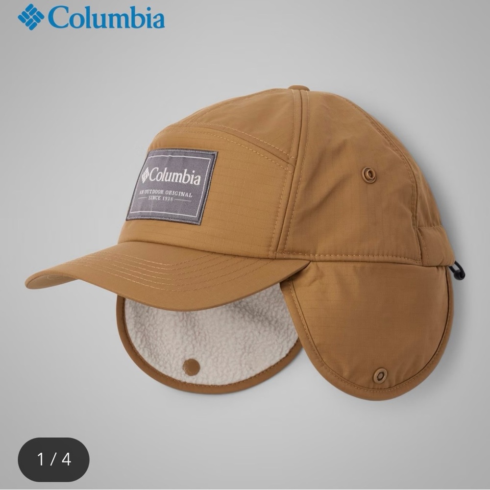 NWT Columbia Landroamer™ Ear Flap Cap Delta Brown
